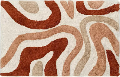 Коврик для ванной Tkano Ethnic Tkano Flow / TK25-BM0001 (терракотовый) - 