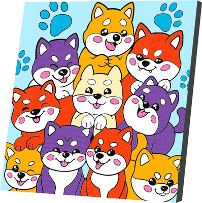 

Картина по номерам, Малыши сиба-ину / 10902038