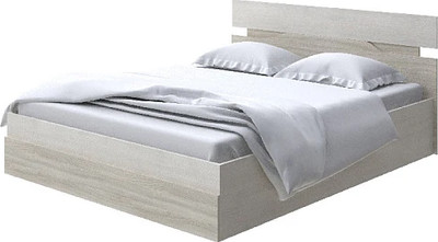 Полуторная кровать Proson Milton с ПМ 140x190 (дуб шамони светлый 124/ясень шимо светлый) - 