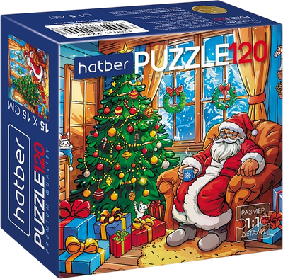 Пазл Hatber Premium. Чудеса у елочки / 120ПЗ5_35206 (120эл) -