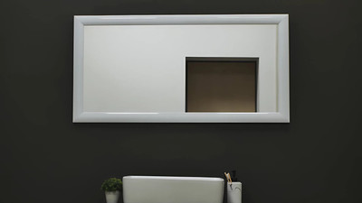 Зеркало Silver Mirrors Глянец белый 60x120 / ФР-00001088 -