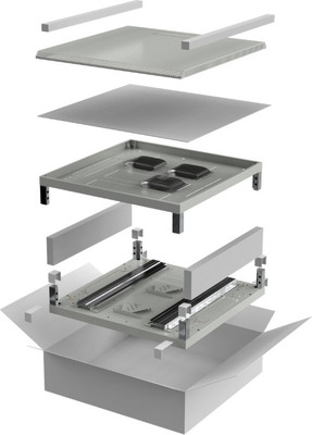 Крыша и основание для электромонтажного шкафа ITK Linea N / LN35-YYX68-Y (серый) - 