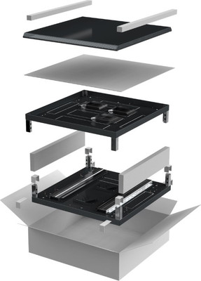 Крыша и основание для электромонтажного шкафа ITK Linea N / LN05-YYX68-Y (черный) - 