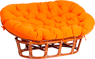 Диван садовый Tetchair Mamasan 23/02 W с подушкой (коньяк/оранжевый) -