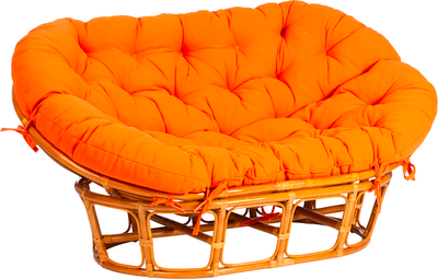 Диван садовый Tetchair Mamasan 23/02 W с подушкой (орех/оранжевый) -