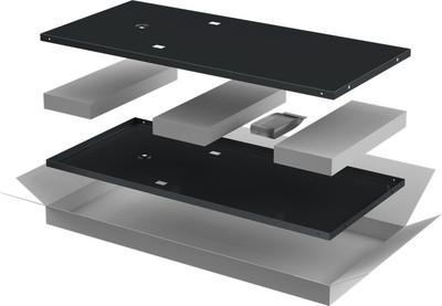 Комплект панелей для щита ITK Linea N / LN05-18UX1-X (2шт, черный) -