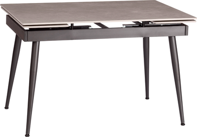 Обеденный стол Tetchair Lord Grey 180x80x75 ( светло-серый/черный) - 