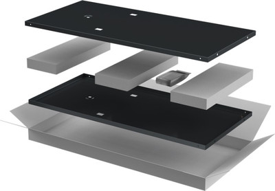 Комплект панелей для щита ITK Linea N / LN05-24UX8-X (2шт, черный) -