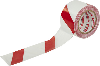 Лента сигнальная Brauberg Грандмастер / 604892 (красный/белый) - 