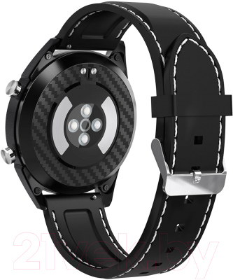 Умные часы NO.1 DT28 (черный, силиконовый ремешок)