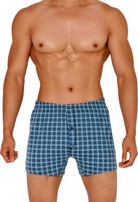 Трусы мужские Mark Formelle 411152 (р.114-124, клетка на шторме) -