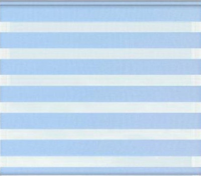 Рулонная штора Jalux День-Ночь Софт bh 4 130x160 (голубой) - 