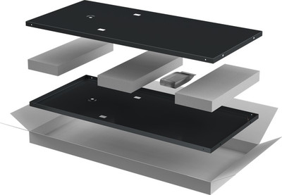 Комплект панелей для щита ITK Linea E / LE05-42UX8-X (черный) -