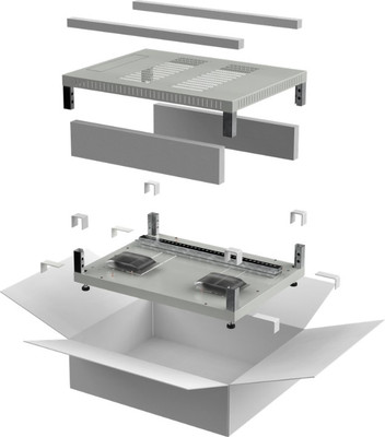 Крыша и основание для электромонтажного шкафа ITK Linea E / LE35-XXX61-X (серый) - 