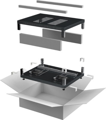Крыша и основание для электромонтажного шкафа ITK Linea E / LE05-XXX68-X (черный) - 