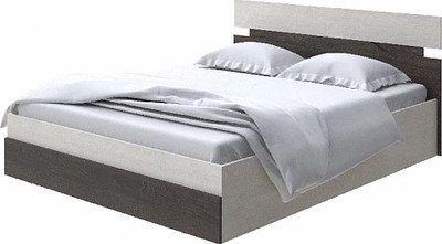 Двуспальная кровать Proson Milton с ПМ 160x190 (дуб шамони светлый 124/дуб кантербери) - 