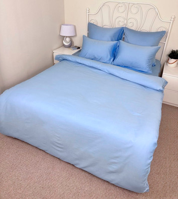 

Комплект постельного белья, Евро Темно-синяя коллекция на резинке OS-001