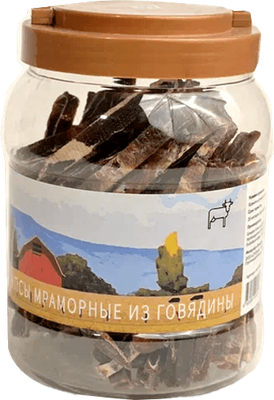 

Лакомство для животных, Стрипсы мраморные из говядины / NF-TR008