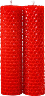 Набор свечей Ozarich Декоративные / Н2 (2шт, красный) -