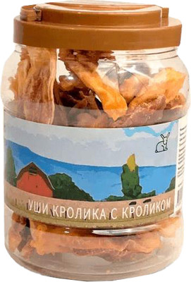 Лакомство для собак Nord Farm Уши кролика с кроликом / NF-TR063 (600г) - 