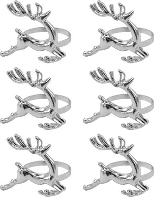 Набор колец для салфеток Золотая сказка 592488 (6шт, серебристый) -