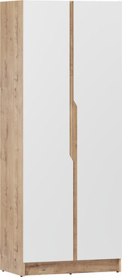 Шкаф Eligard  Aura 2D  (дуб вотан/белый) - 