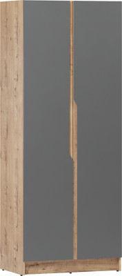 Шкаф Eligard Aura 2D (дуб вотан/графит) -