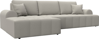 Диван угловой Лига Диванов Лига-080 угол левый / 134740L (рогожка амур 02 бежевый) - 