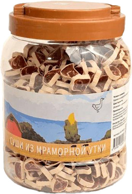 Лакомство для собак Nord Farm Суши из мраморной утки / NF-TR032 (800г) - 