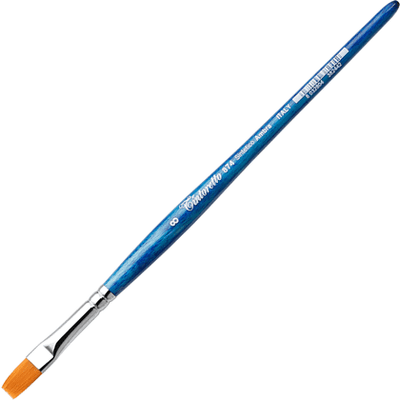 Кисть для рисования Tintoretto Amber Синтетика плоская №8 / 874/8 - 