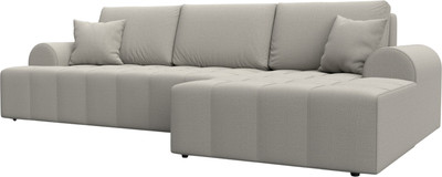 Диван угловой Лига Диванов Лига-080 угол правый / 134740  (рогожка Амур 02 бежевый) - 