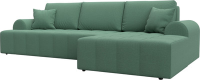 Диван угловой Лига Диванов Лига-080 угол правый / 134744 (рогожка Амур 11 зеленый) - 