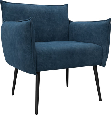 Кресло мягкое Лига Диванов Лига-083 / 132325 (велюр Brut 11 синий) -
