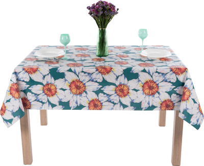 

Скатерть, Виниллайт 1008 Белые цветы