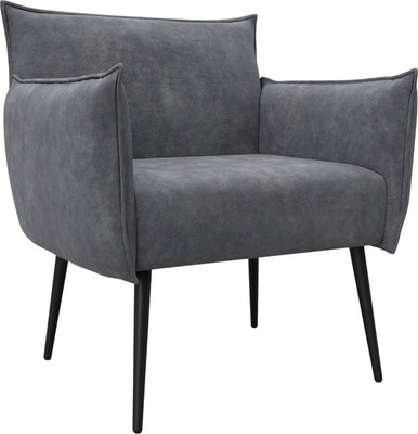 Кресло мягкое Лига Диванов Лига-083 / 132323 (велюр Brut 16 темно-серый) - 