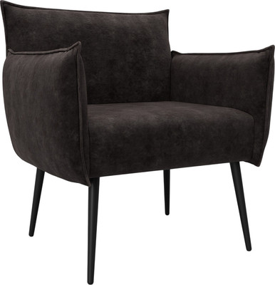 Кресло мягкое Лига Диванов Лига-083 / 132326 (велюр Brut 17 коричневый) - 