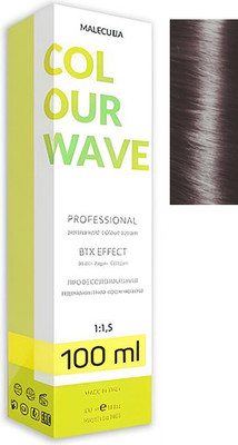 Крем-краска для волос Malecula Colour Wave тон 6.21 (100мл, пепельно-перламутровый темный блонд) -