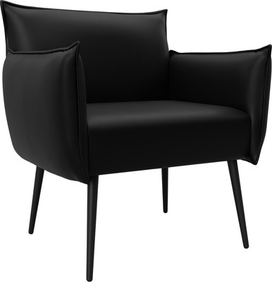 Кресло мягкое Лига Диванов Лига-083 / 132315 (экокожа Grifon 18 черный) - 