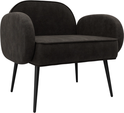 Кресло мягкое Лига Диванов Лига-086 / 132445 (велюр Brut 17 коричневый) -