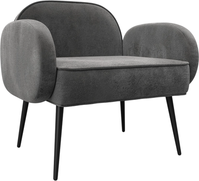 Кресло мягкое Лига Диванов Лига-086 / 132439 ( велюр Tower 10 серый) -