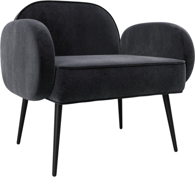 Кресло мягкое Лига Диванов Лига-086 / 132440 (велюр Tower 11 темно-серый) -