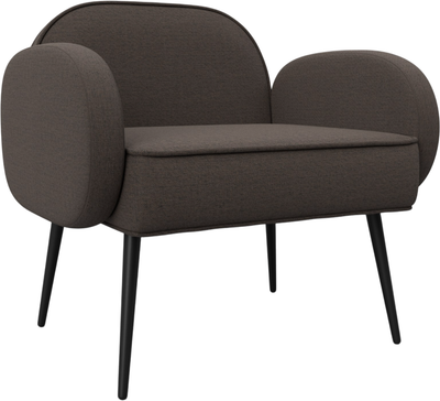 Кресло мягкое Лига Диванов Лига-086 / 132428 (рогожка Амур 05 коричневый) -