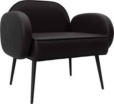 Кресло мягкое Лига Диванов Лига-086 / 132433 (экокожа Grifon 12 коричневый) - 