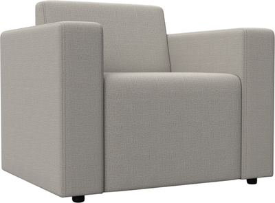 Кресло мягкое Лига Диванов Лига-093 / 132460 (рогожка Амур 02 бежевый) -