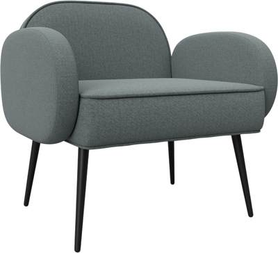 Кресло мягкое Лига Диванов Лига-086 / 132429 (рогожка Амур 07 серый) -