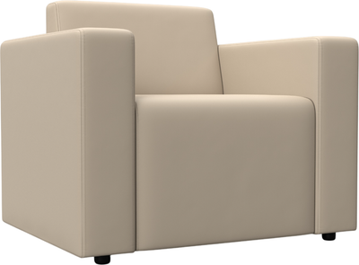 Кресло мягкое Лига Диванов Лига-093 / 132465 (экокожа бежевый) -