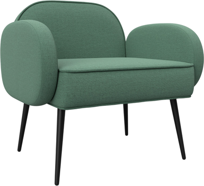 Кресло мягкое Лига Диванов  Лига-086 / 132431 (рогожка Амур 11 зеленый) -