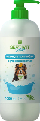 Шампунь для животных Septivit Pets Для собак с длинной шерстью (1л) -