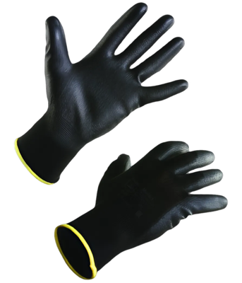 Перчатки защитные Мультекс Полиуретановое покрытие (р.10, черный) - 