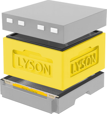 Улей Lyson Рута На 12 Рамок / KR121YG (желтый/серый) - 